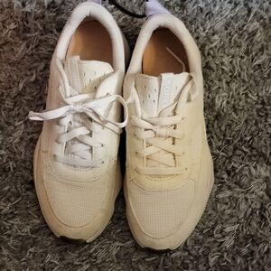 Sorel Cream Lace-Up Sneakers